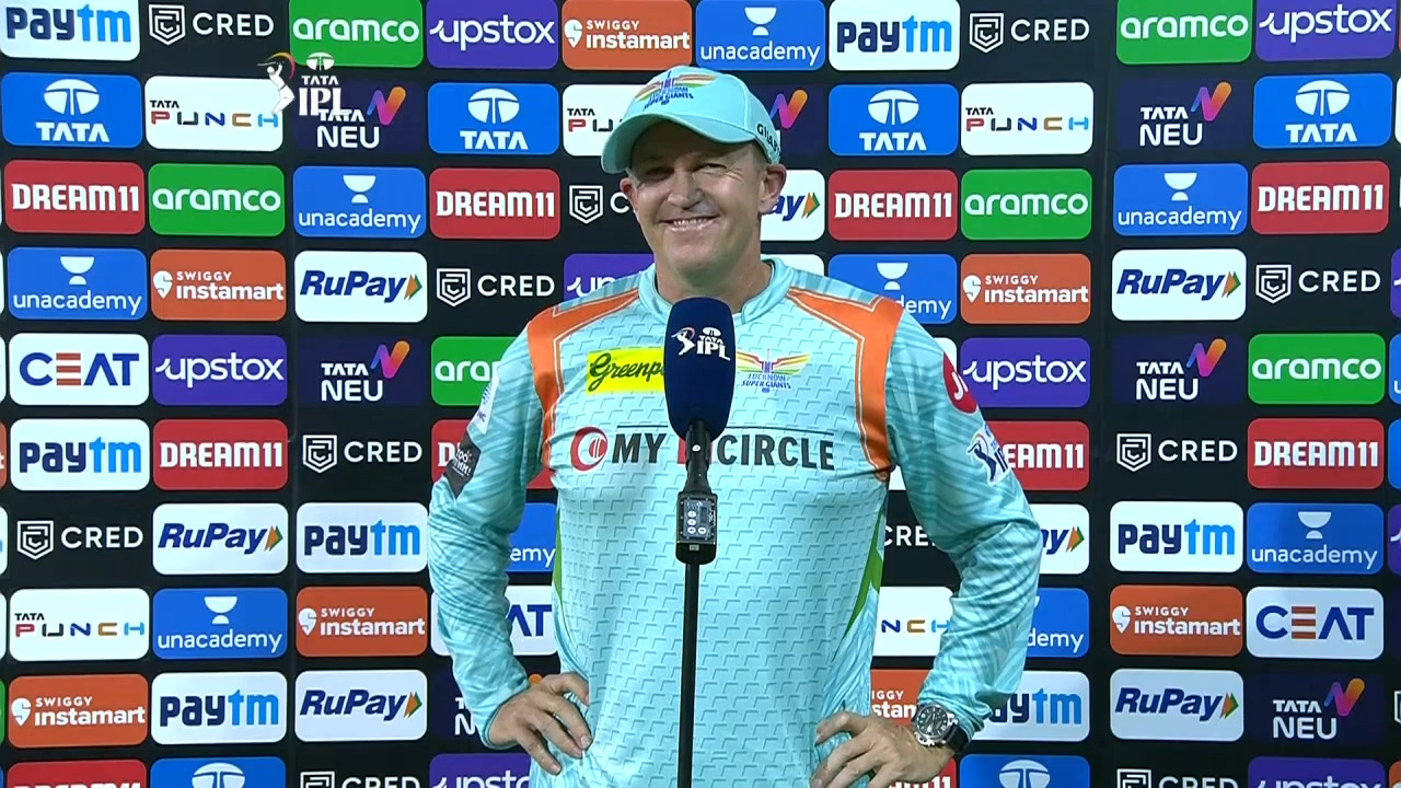 M66: KKR vs LSG – Andy Flower Interview background