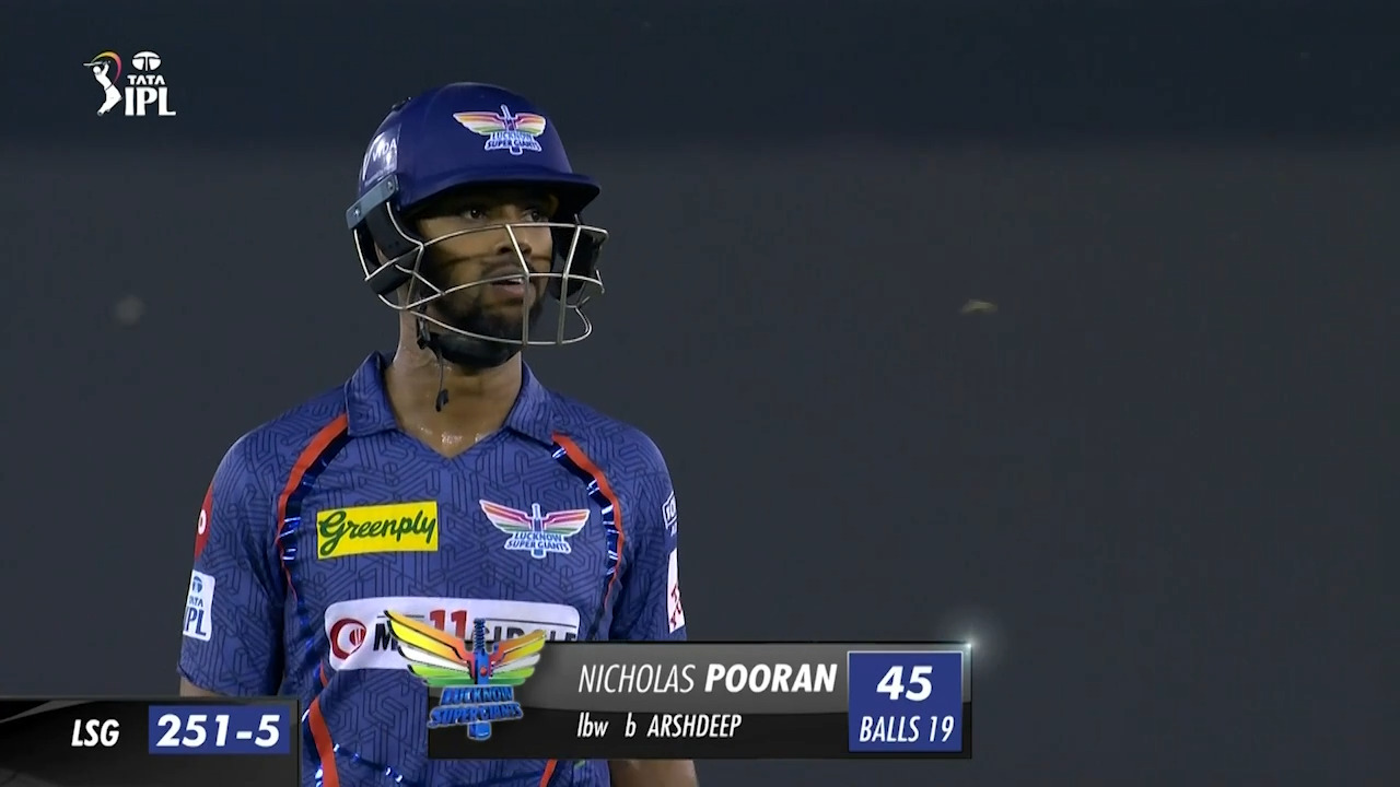 M38: PBKS vs LSG – Nicholas Pooran Wicket