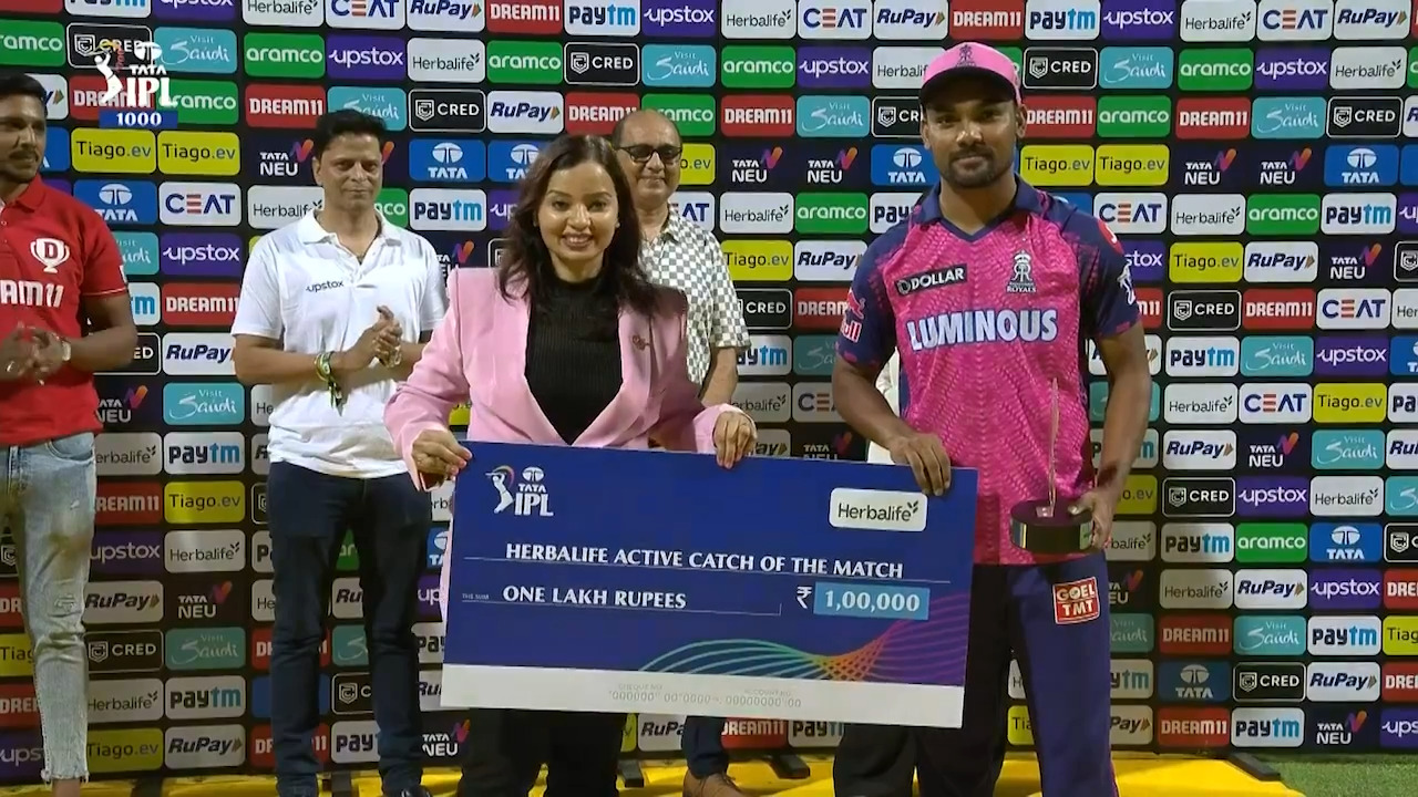 M42: MI vs RR – Herbalife Active Catch of the Match – Sandeep Sharma