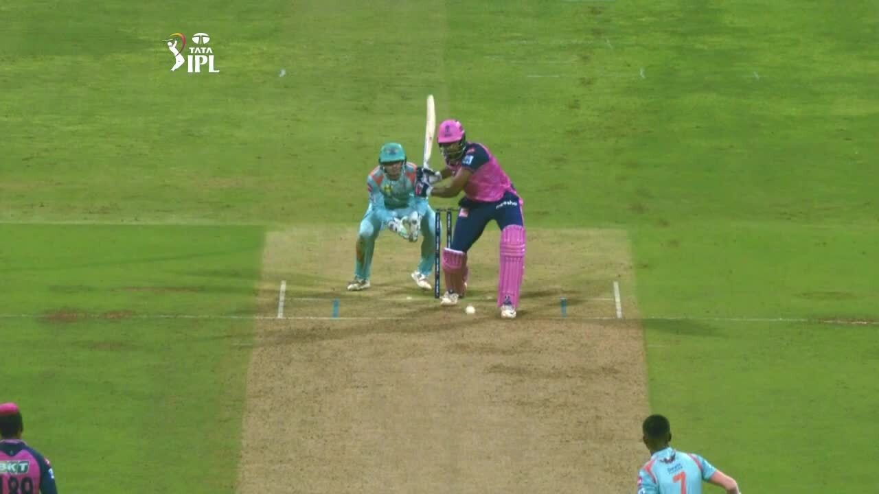 M20: RR vs LSG – Ravichandran Ashwin Six background
