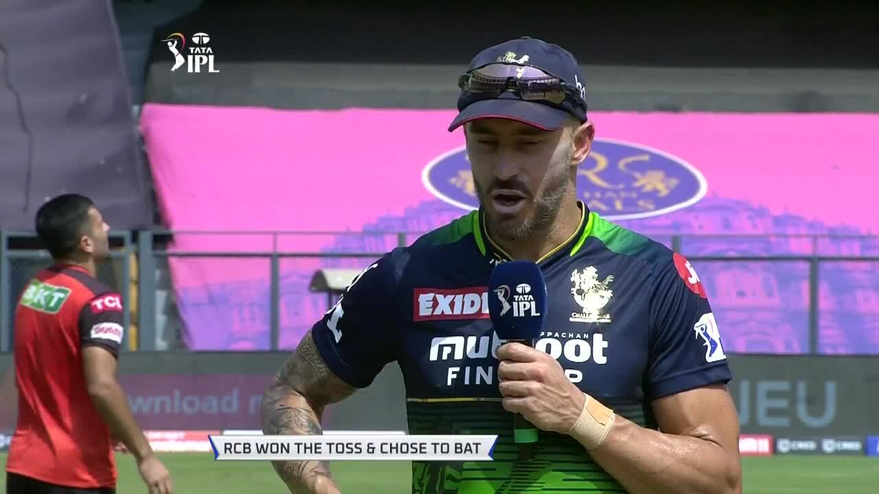 M54: SRH vs RCB – Toss