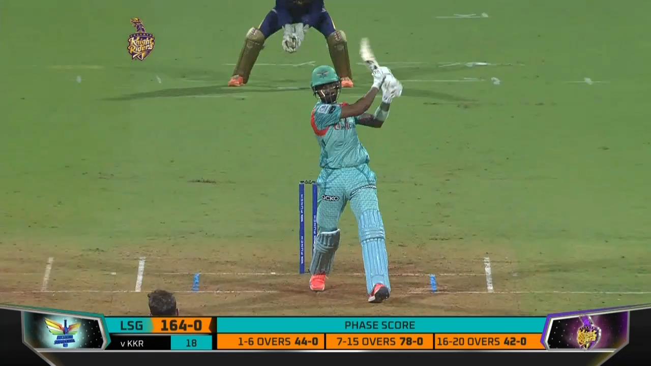 M66: KKR vs LSG – KL Rahul Six