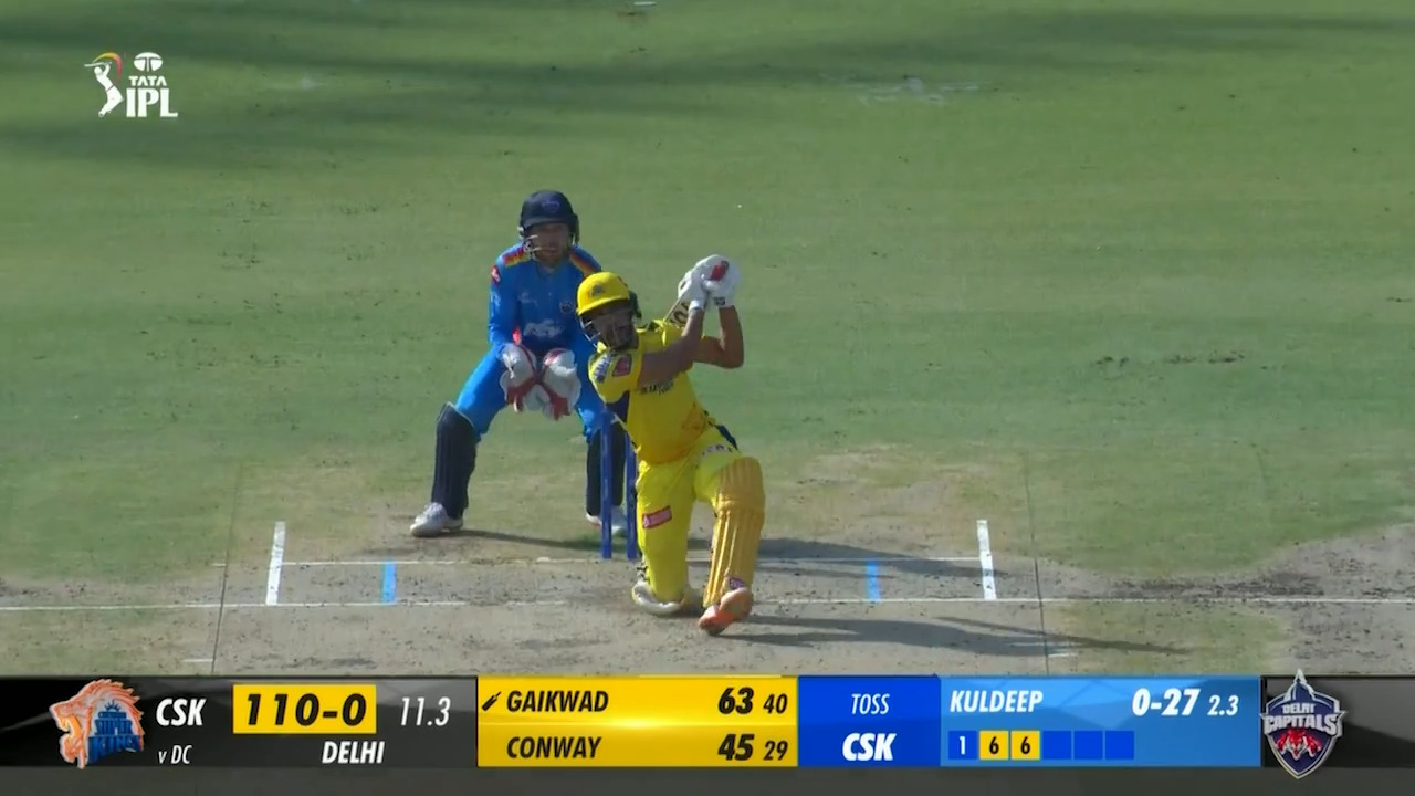 M67: DC vs CSK – Ruturaj Gaikwad Six