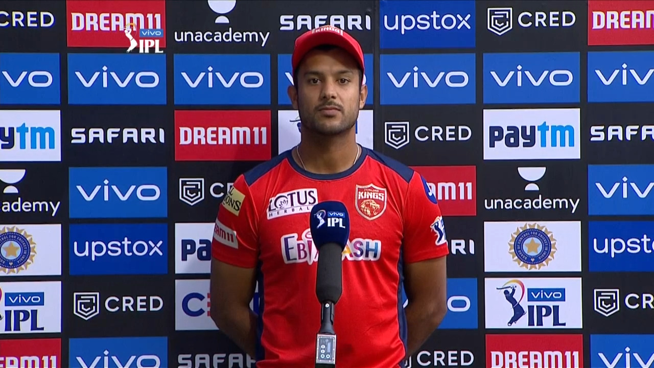 M04: RR vs PBKS – Mayank Agarwal Interview background