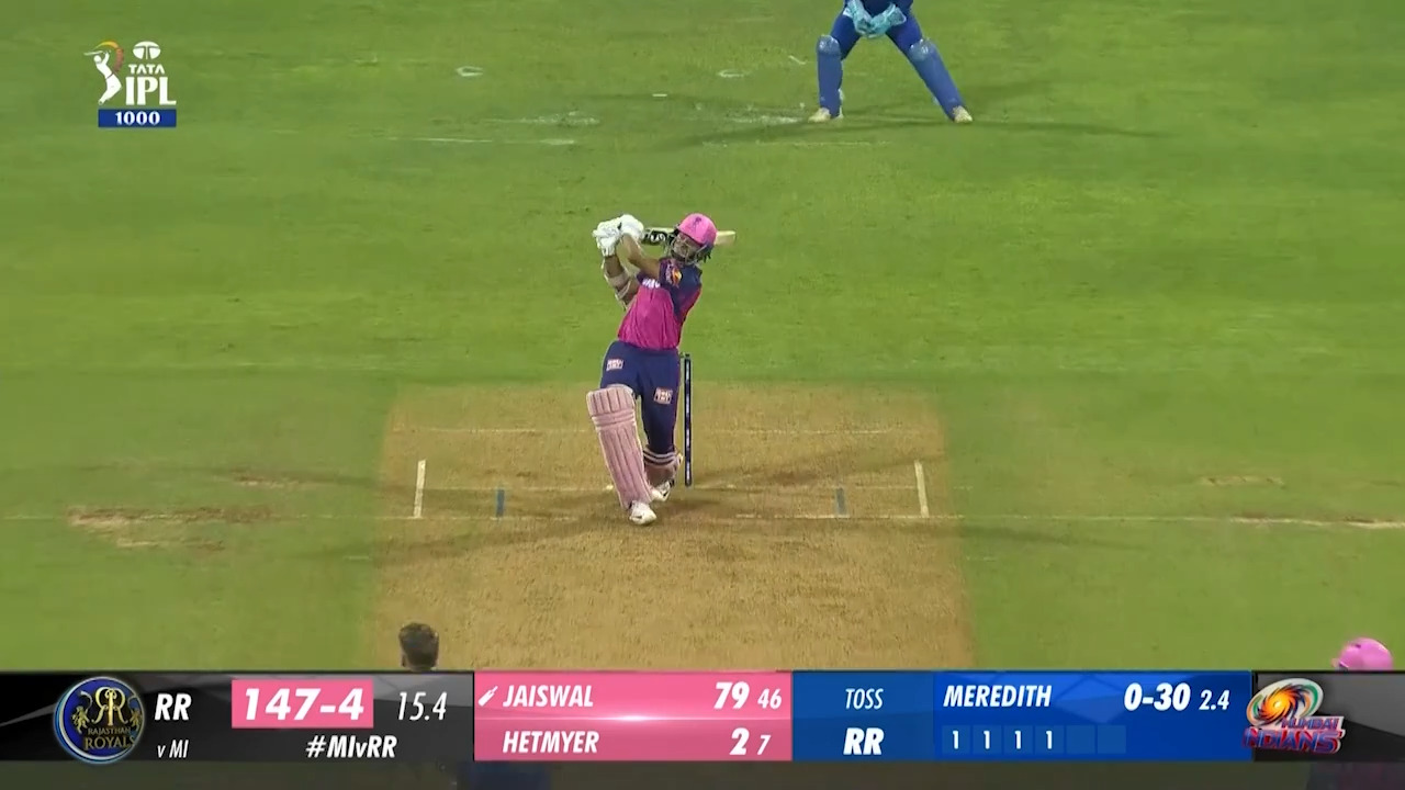 M42: MI vs RR – Yashasvi Jaiswal Six