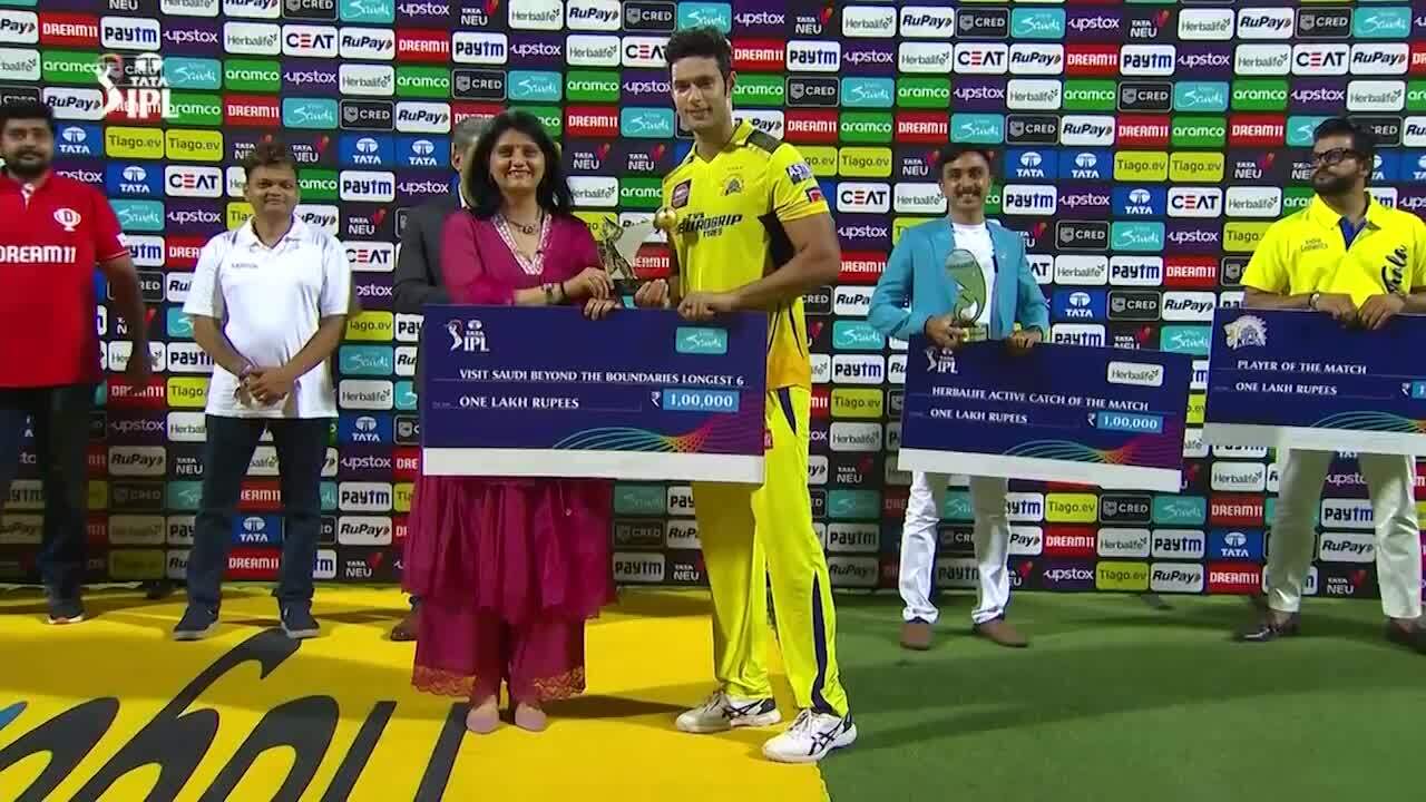 M49: CSK vs MI – Visit Saudi Beyond the Boundaries Longest 6 of the Match – Shivam Dube