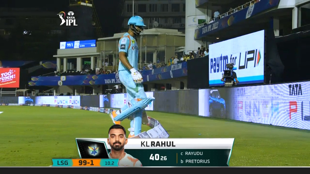 M07: LSG vs CSK – K L Rahul Wicket