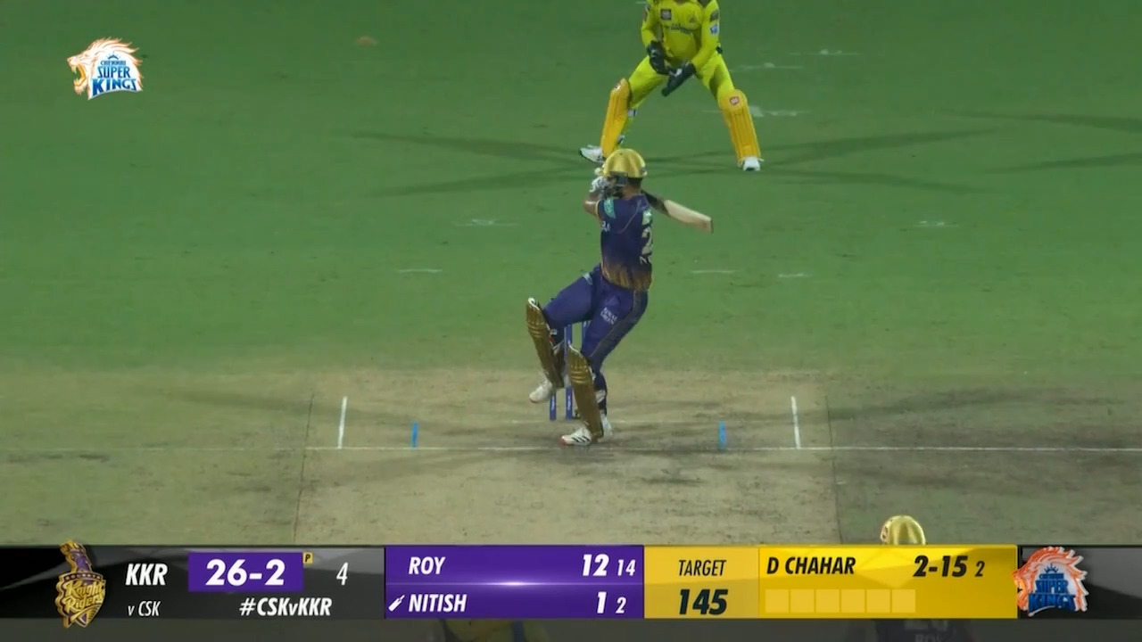 M61: CSK vs KKR – Nitish Rana Six