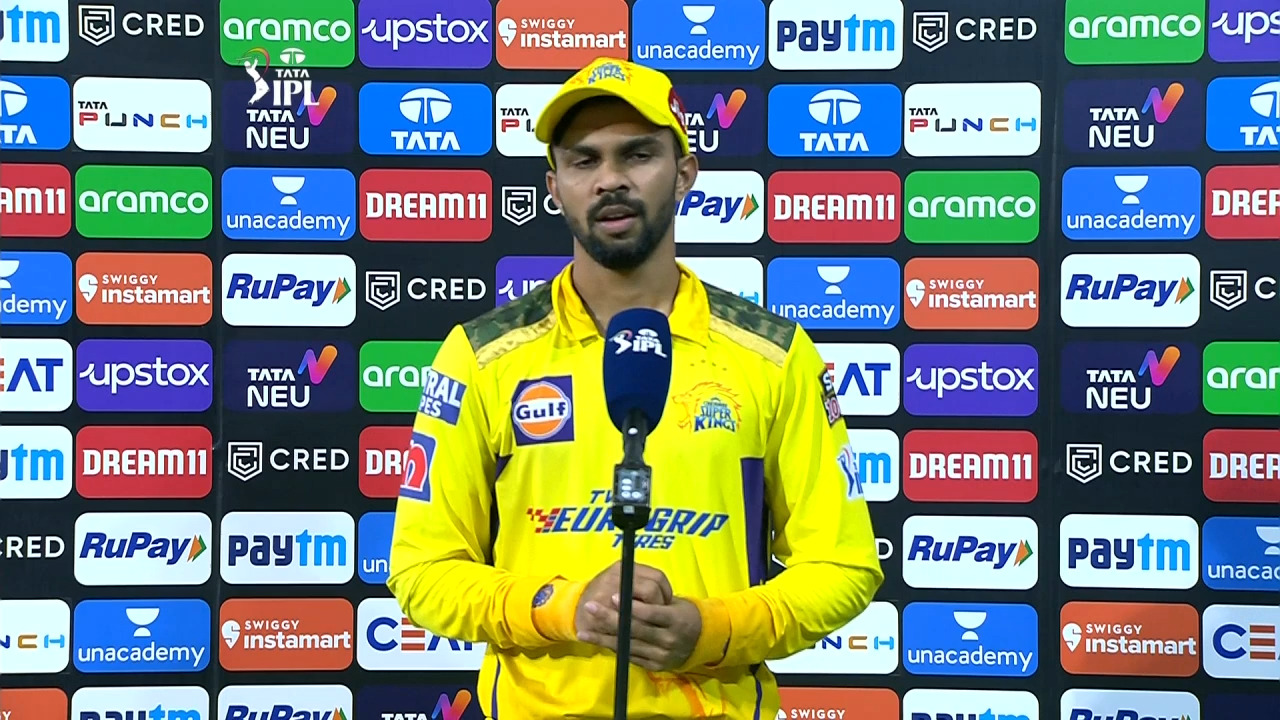 M55: CSK vs DC – Ruturaj Gaikwad Interview background