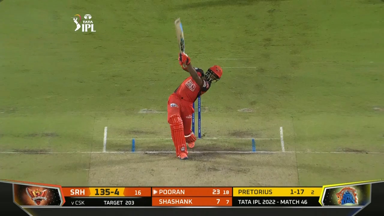 M46: SRH vs CSK – Nicholas Pooran Six