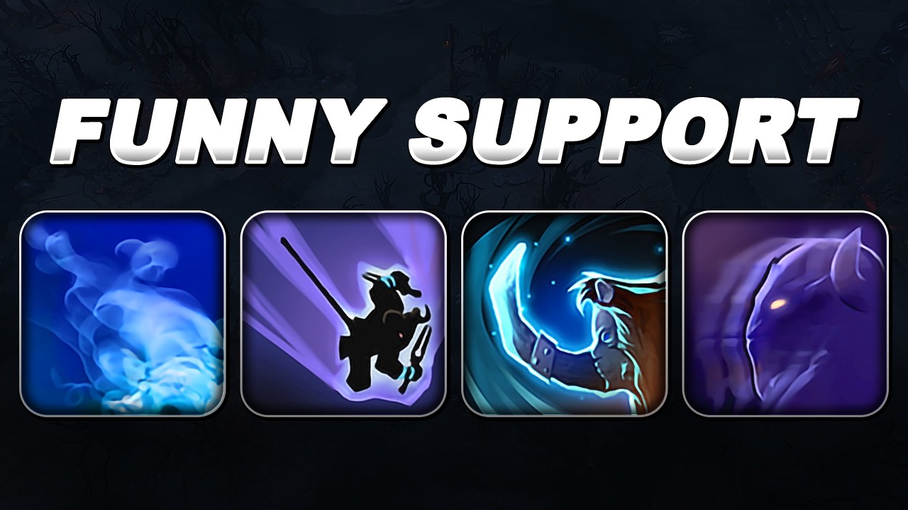FUNNY SUPPORT : INVI + BLINK + SKEWER | Dota 2 Ability Draft background