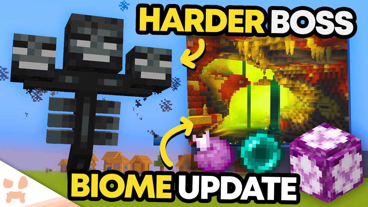 MINECRAFT JUST UPDATED THE WITHER, END FLOWERS, + FILLED THE SULFUR BIOME WITH POISON FOG… background
