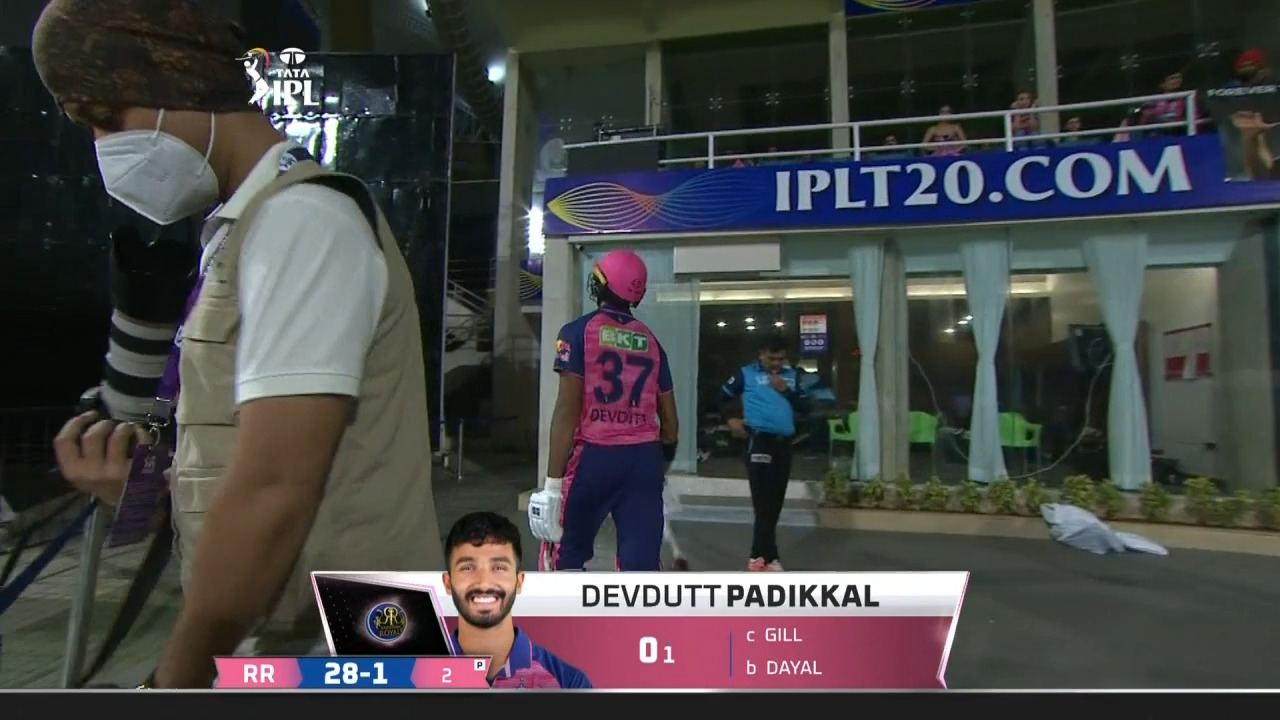 M24: RR vs GT – Devdutt Padikkal Wicket