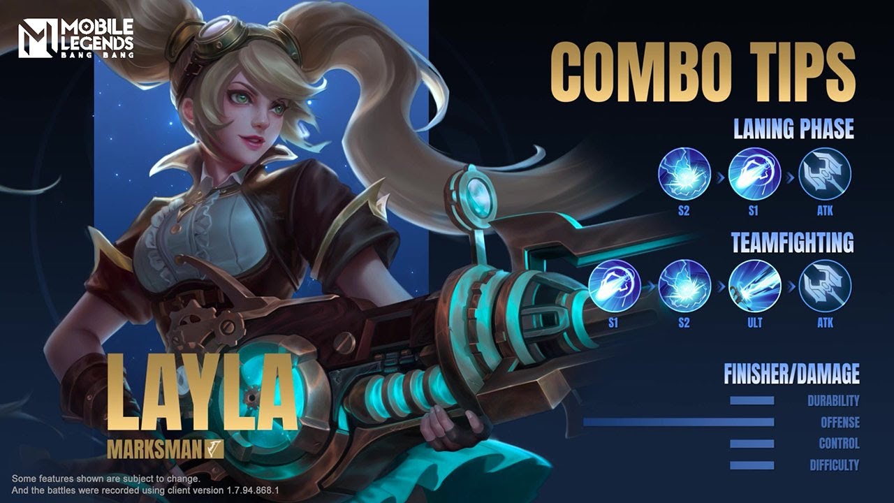 Hero Spotlight | Layla | Mobile Legends: Bang Bang background
