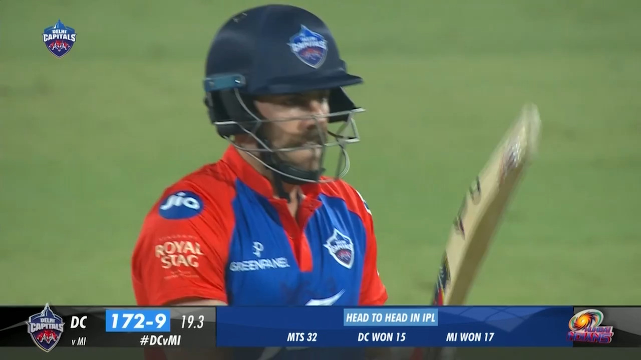 M16: DC vs MI – Anrich Nortje Wicket