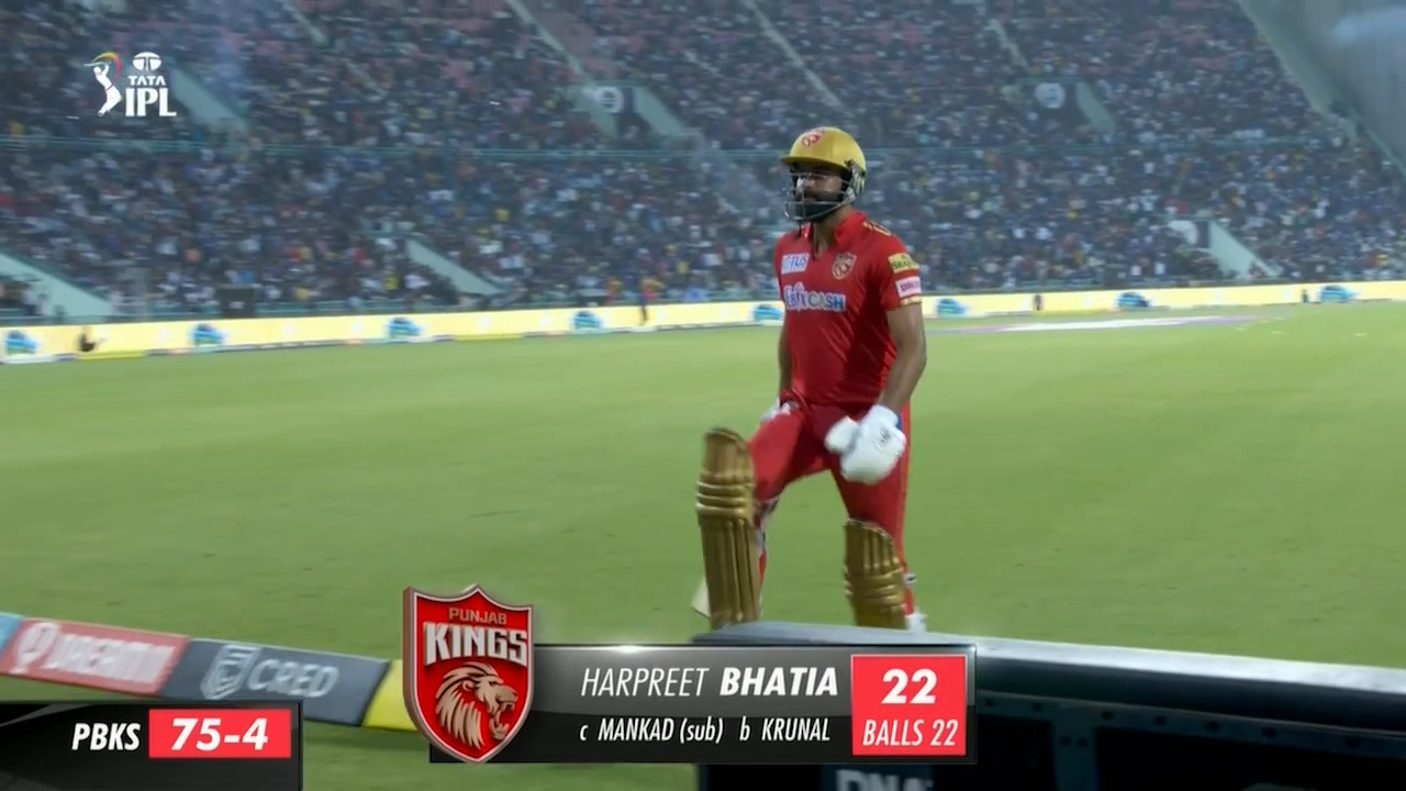 M21: LSG vs PBKS – Harpreet Bhatia Wicket