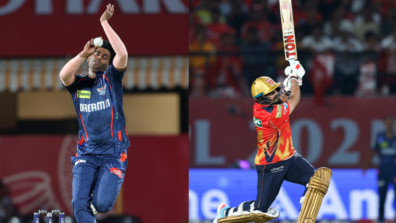 Sheer Power: Prabhsimran smashes 6,6,4 against Mayank Yadav background