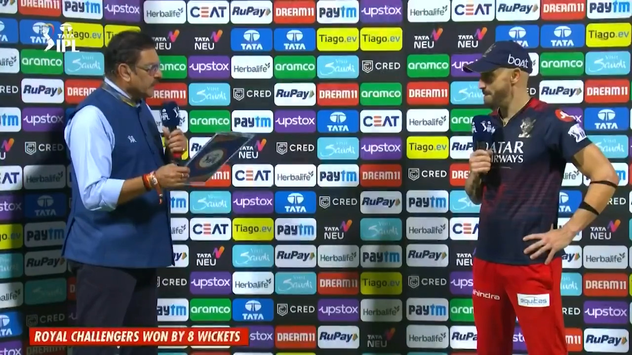 M05: RCB vs MI – Post Match Presentation background