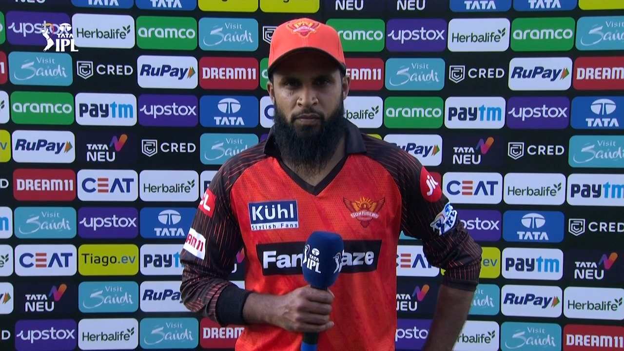 M04: SRH vs RR – Adil Rashid Interview background