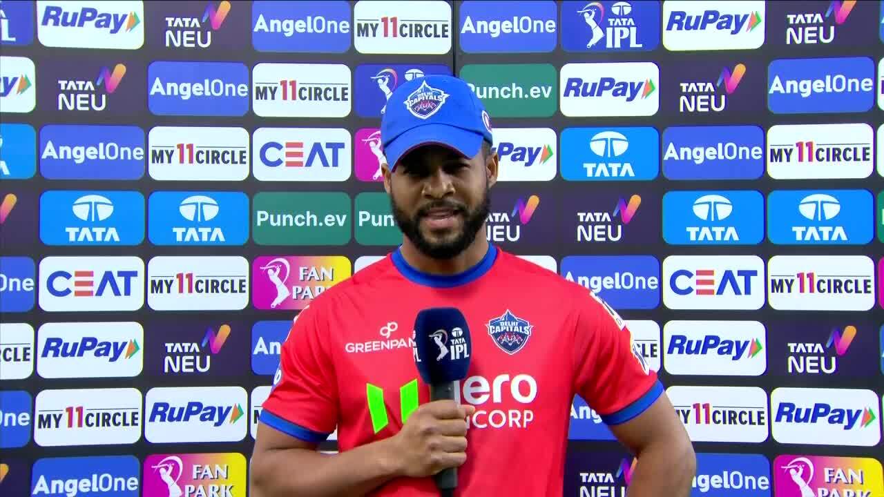 M35: DC vs SRH – Shai Hope Interview background