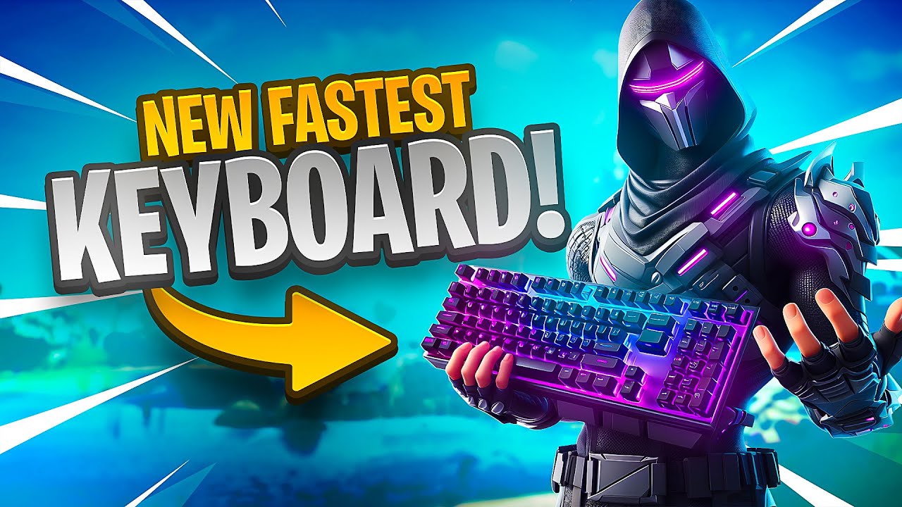 The New Fastest Keyboard for Fortnite (Razer Huntsman V3) background