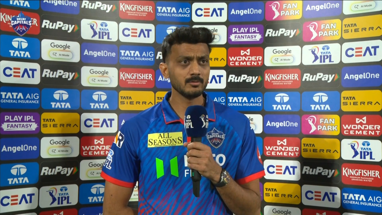 IPL 2026 M14: DC vs GT - Axar Patel Interview background