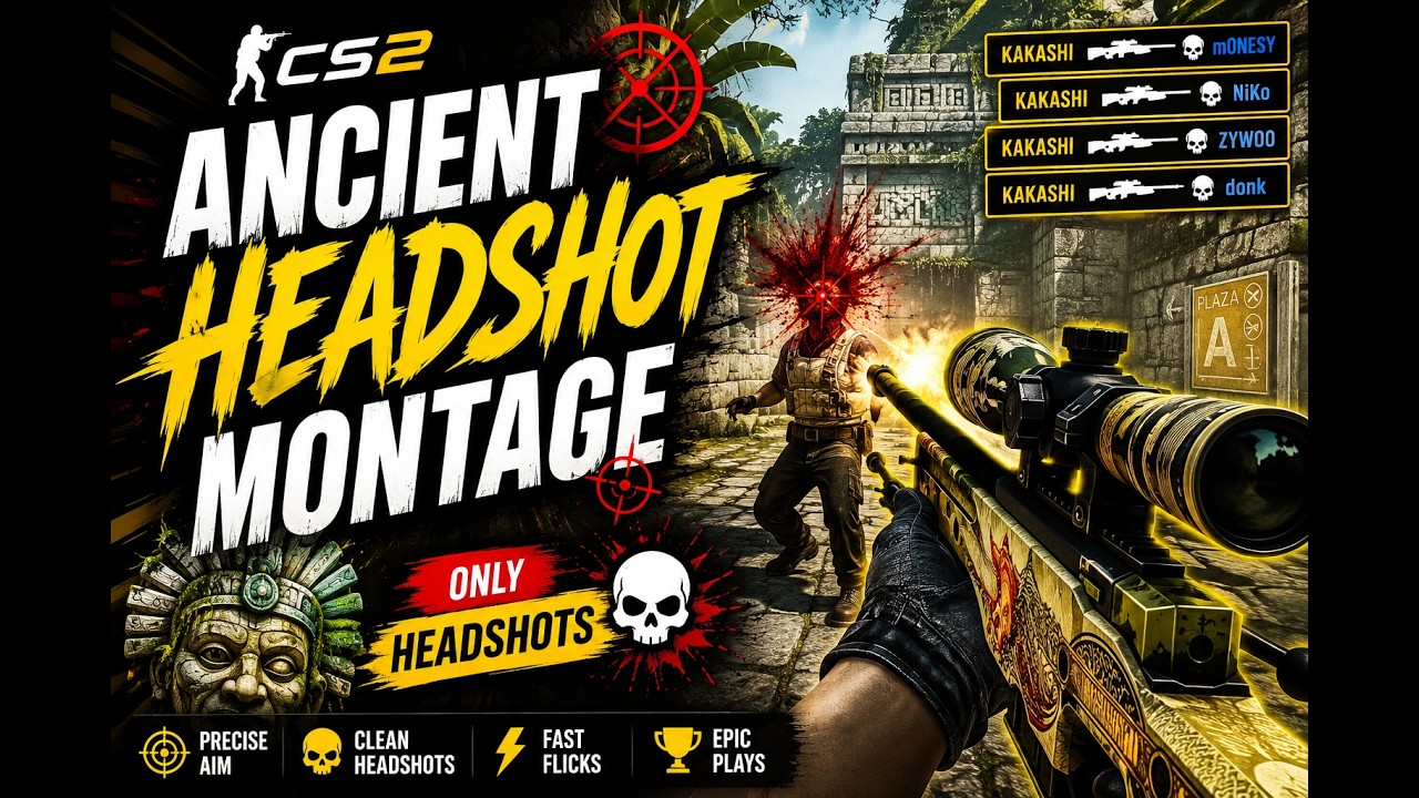 This Ancient Montage is TOO CLEAN ๐ณ | CS2 Headshots background