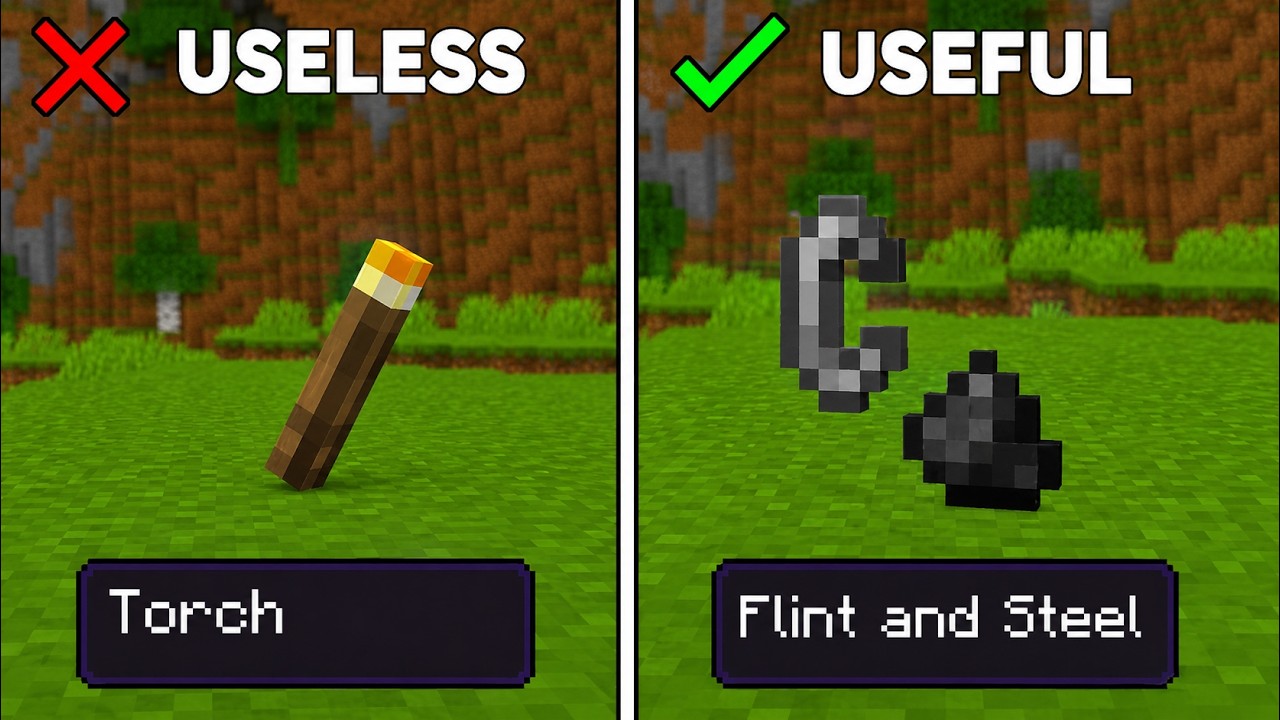 These Minecraft Beginners Tricks Feel Too OPβ¦ π³