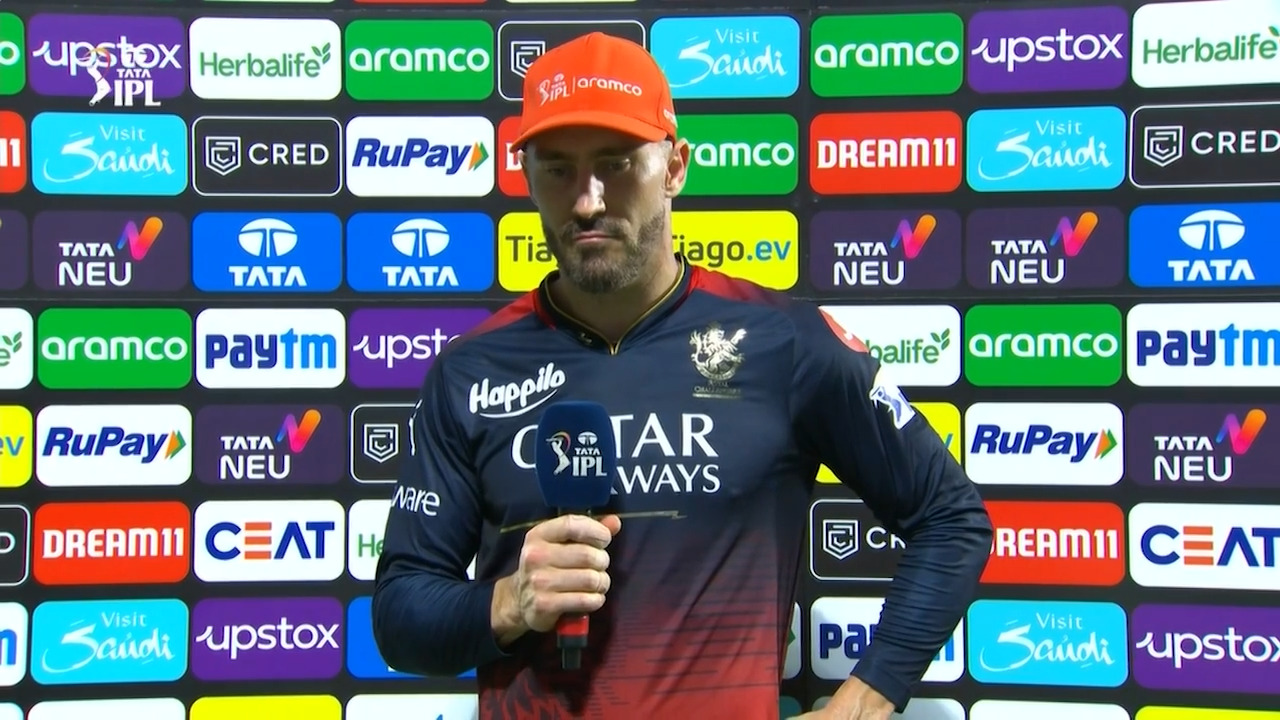M50: DC vs RCB – Faf Du Plessis Interview background