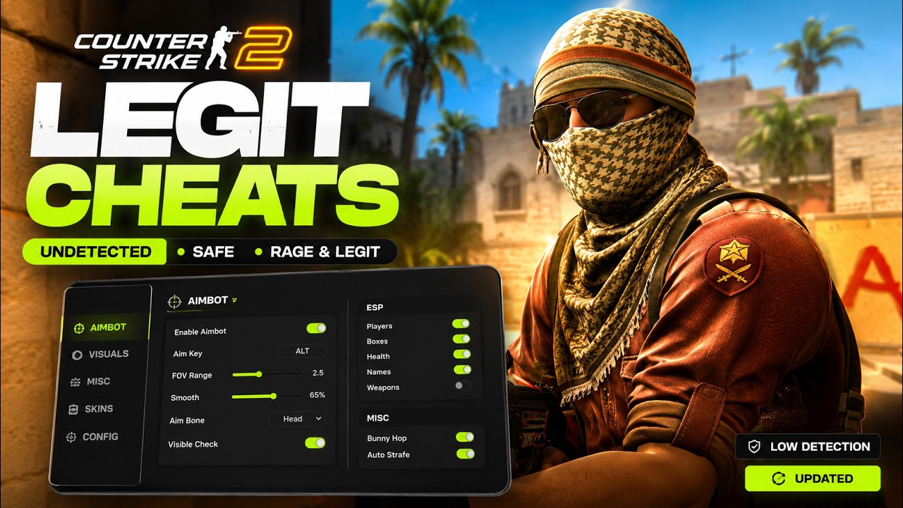 CS2 Cheat 2026 FREE - Aimbot + ESP + Wallhack - Undetected CS2 Hack PC