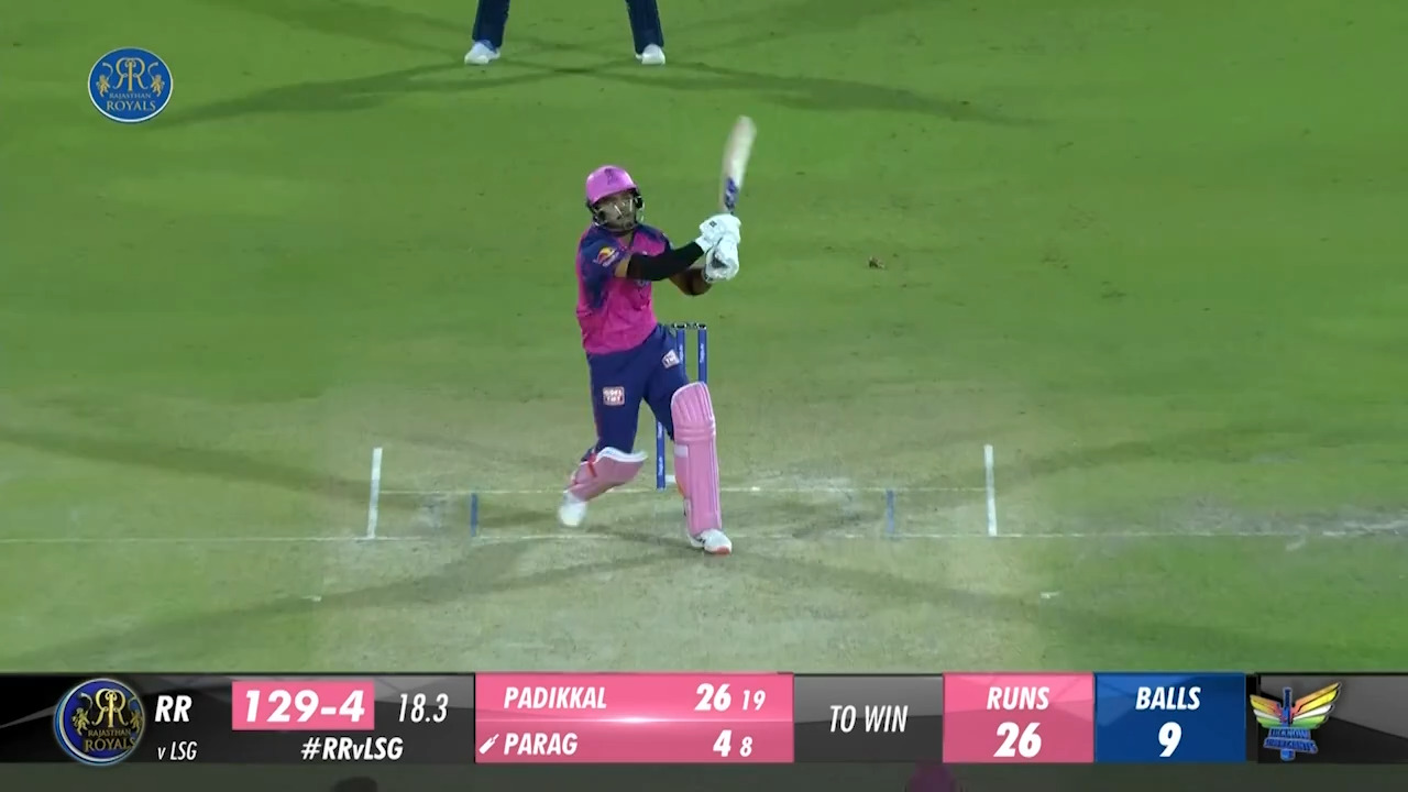 M26: RR vs LSG – Riyan Parag Six