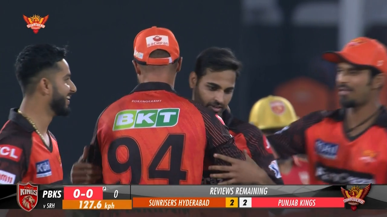 M14: SRH vs PBKS – Fall of Wickets background