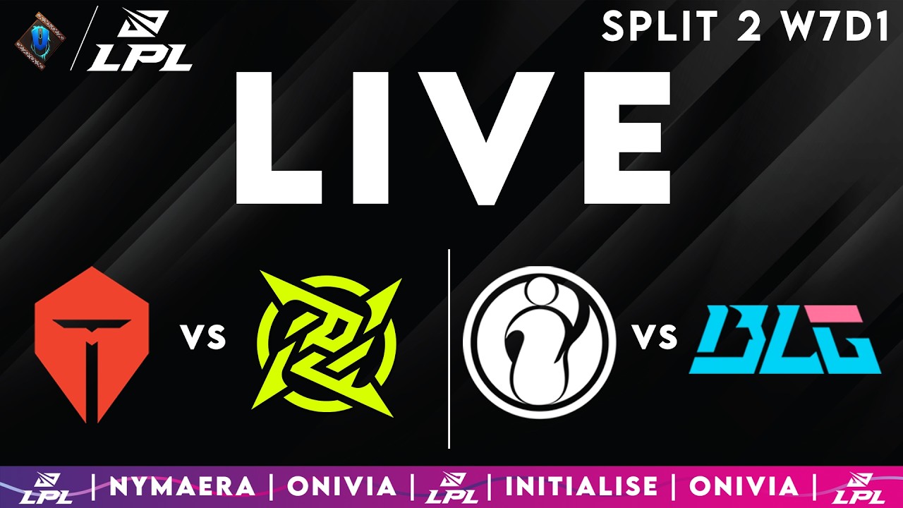 LPL 2026 Live Split 2 | LPL English with Nymaera & Initialise TES vs NIP | IG vs BLG