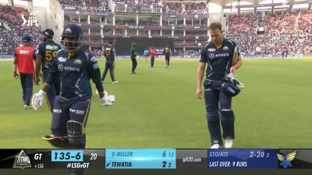 M30: LSG vs GT – David Miller Wicket