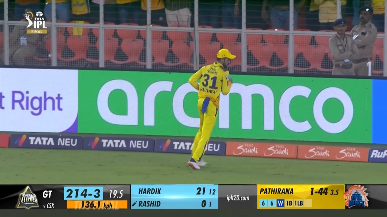 Final: CSK vs GT – Rashid Khan Wicket