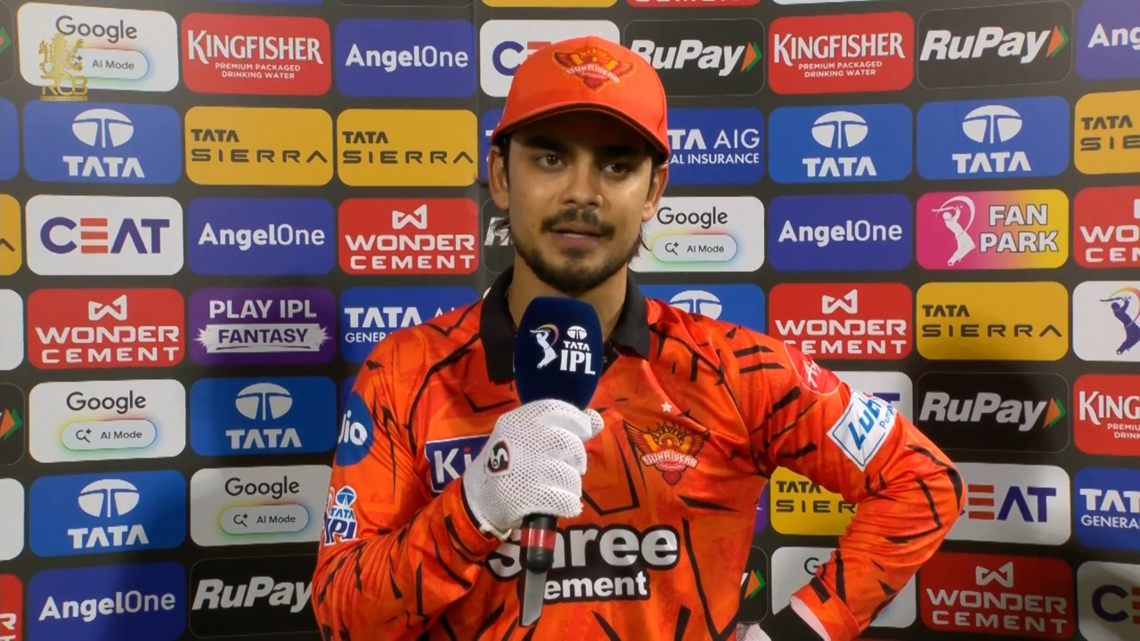 IPL 2026 M01: RCB vs SRH - Ishan Kishan Interview background