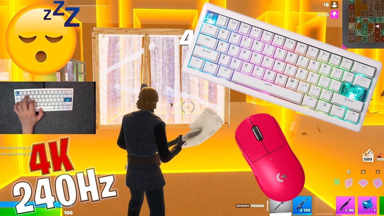 Cidoo QK61 V2 ASMR 😴 Box Fight Gameplay 📦 Satisfying Keyboard Fortnite 4K 240 FPS 🏆