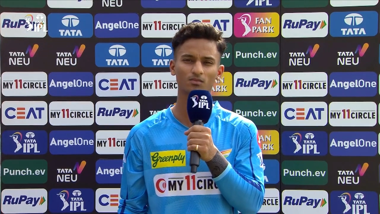 M28: KKR vs LSG – Ayush Badoni Interview background