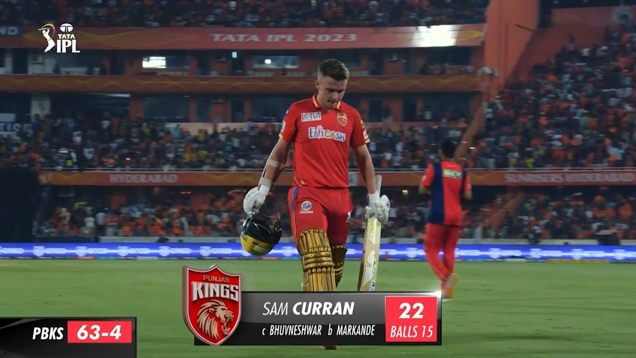 M14: SRH vs PBKS – Sam Curran Wicket