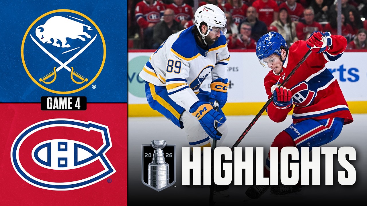 Sabres vs. Canadiens | NHL Playoff Highlights | Game 4 | May 12, 2026 background