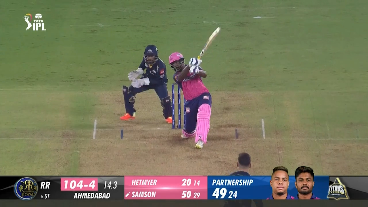 M23: GT vs RR – Sanju Samson Six