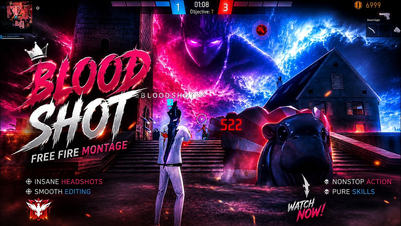 Demon Bloodshot Gameplay ๐ฟ | Free Fire Montage 2026