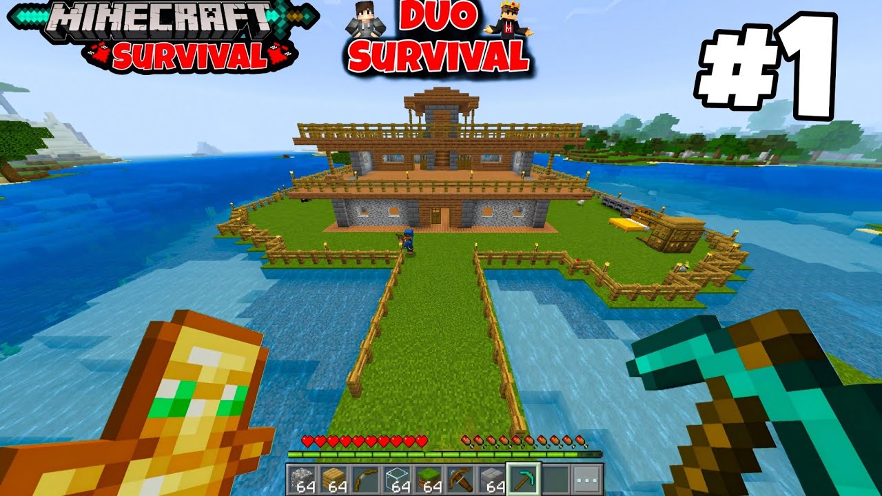 Minecraft Duo Survival Series Gameplay #1 | POCKET EDITION | EP_1 | ( In Hindi ) background