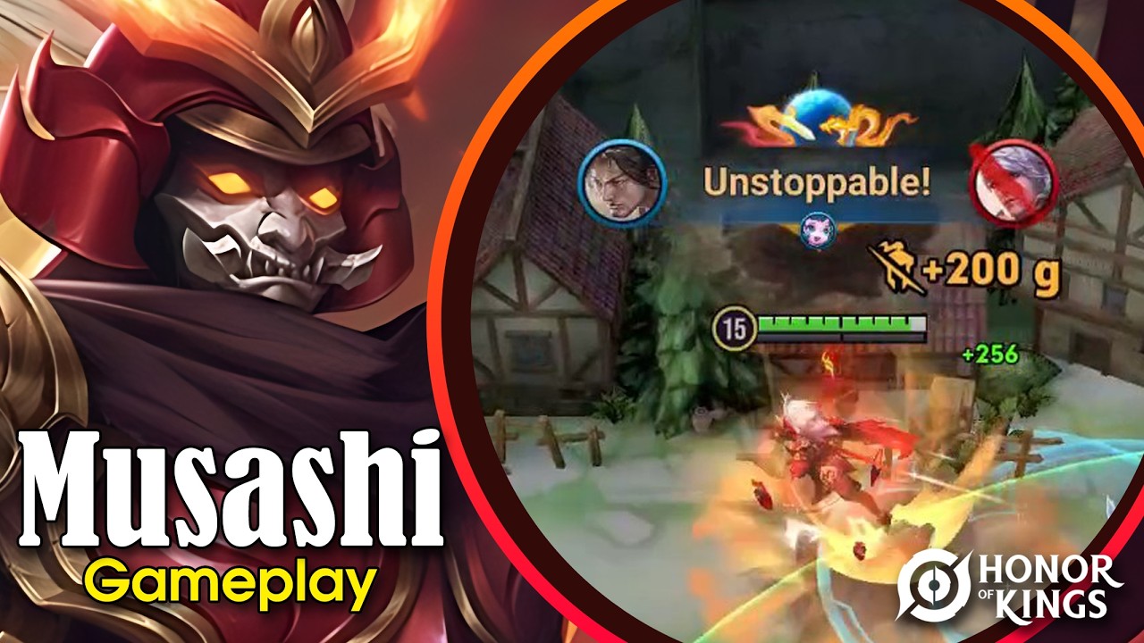 Honor of Kings Musashi Gameplay - Jungle Lane background