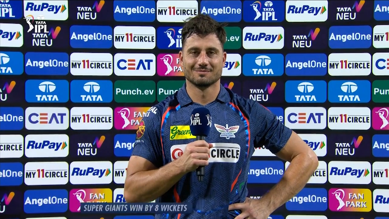 M34: LSG vs CSK – Marcus Stoinis Interview background