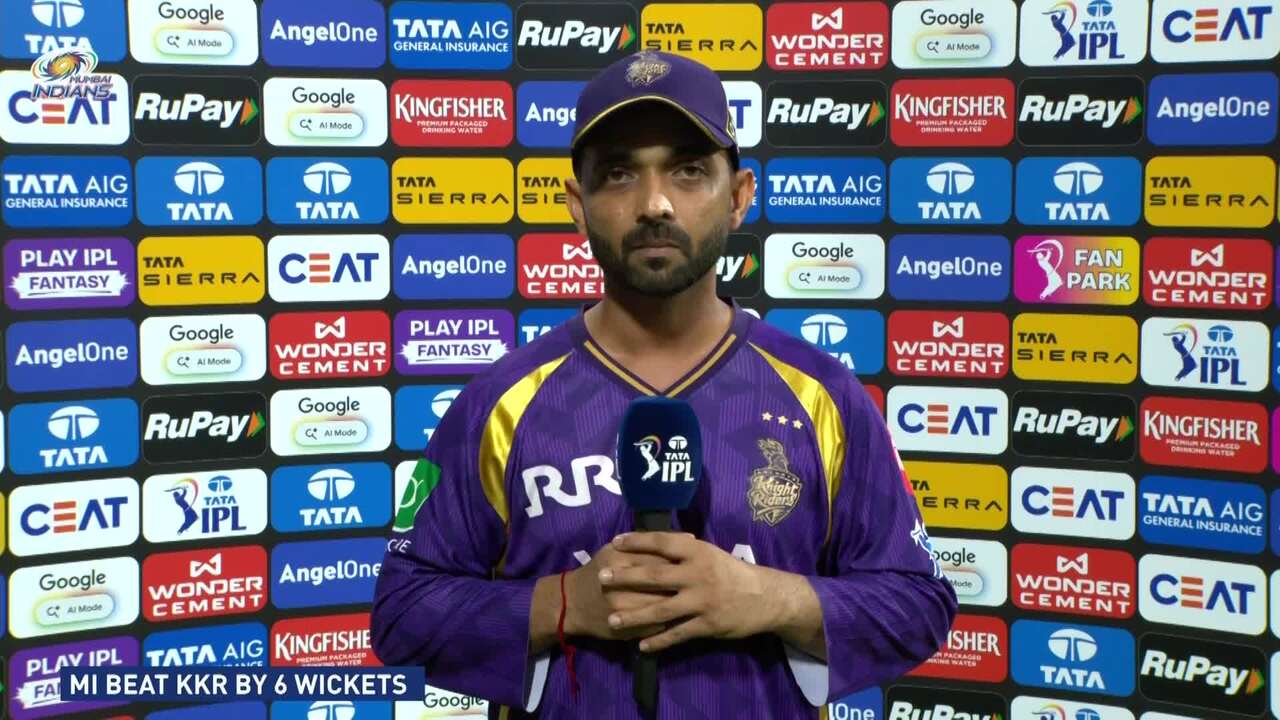 IPL 2026 M02: MI vs KKR - Ajinkya Rahane Interview