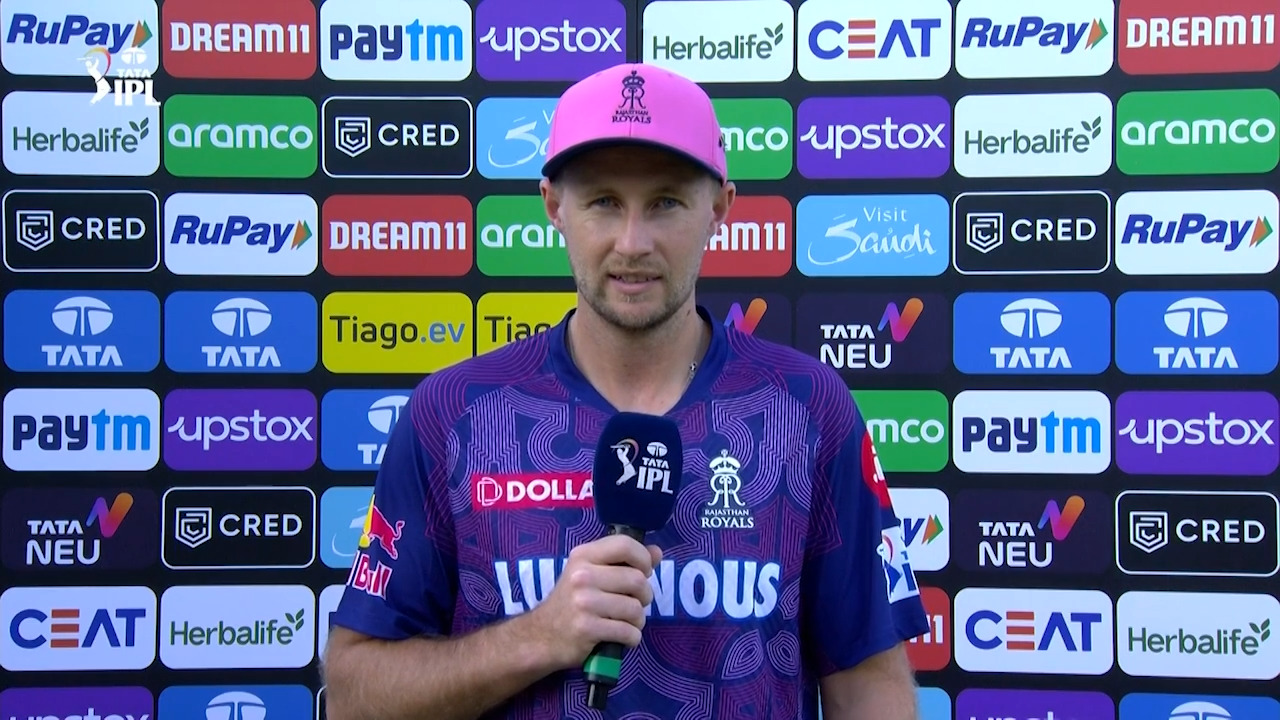 M52: RR vs SRH – Joe Root Interview background
