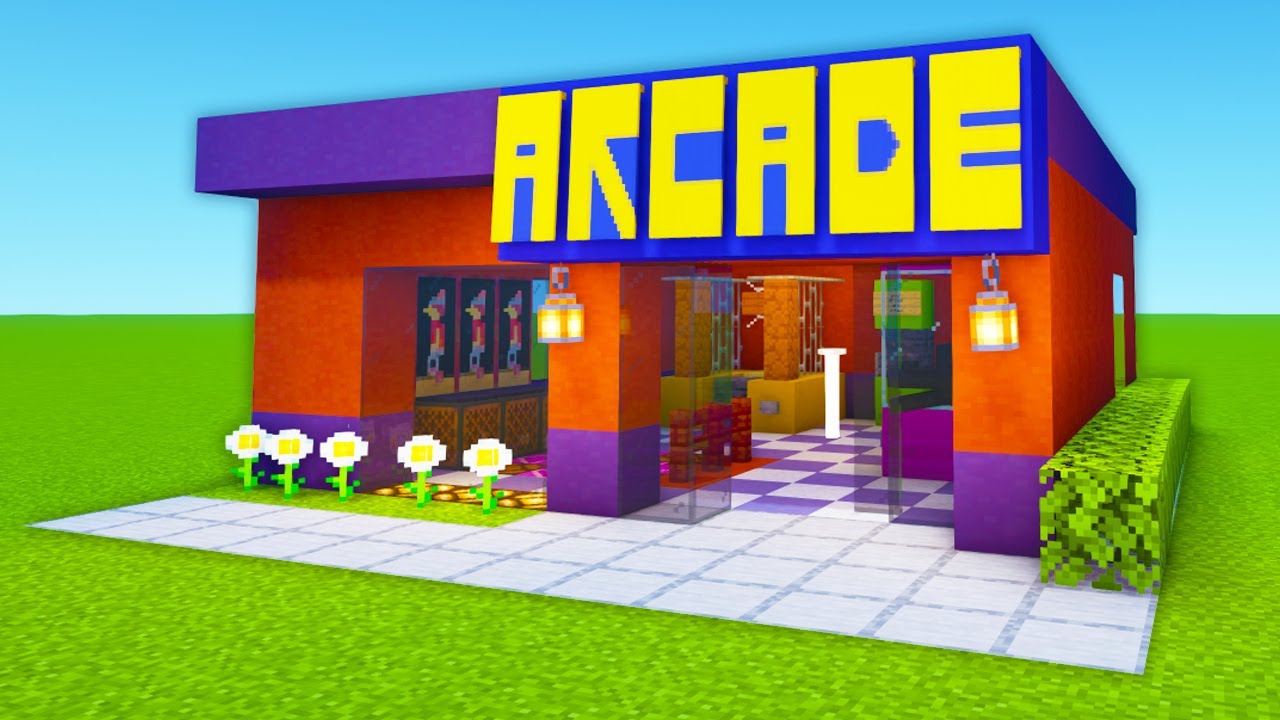 Minecraft Tutorial: How To Make A Arcade background