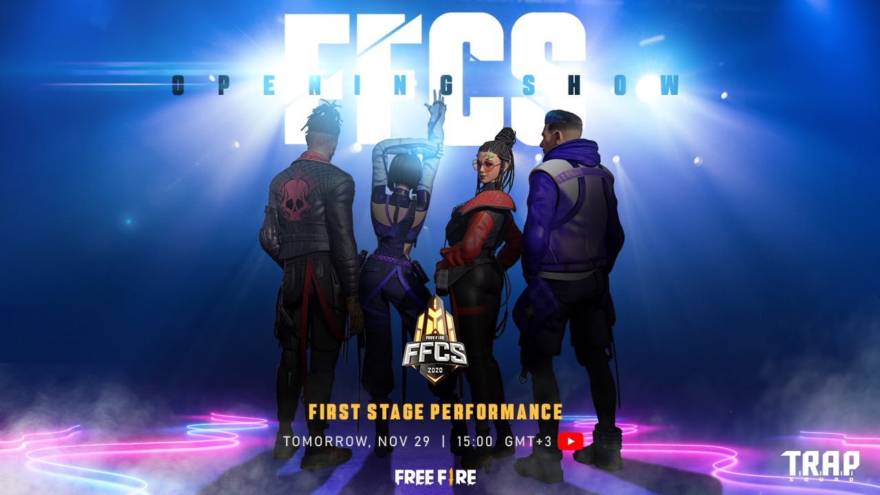 T.R.A.P - ''I'M ON FIRE'' FFCS Opening Show | Free Fire Continental Series background