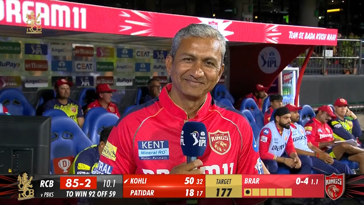 M06: RCB vs PBKS – Sanjay Bangar Interview background